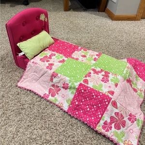 American Girl Doll Bed quilt and pillow